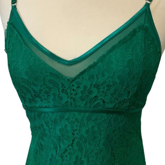 Lulu’s Be Good To Me Green Lace Midi Dress XS - Picture 12 of 16